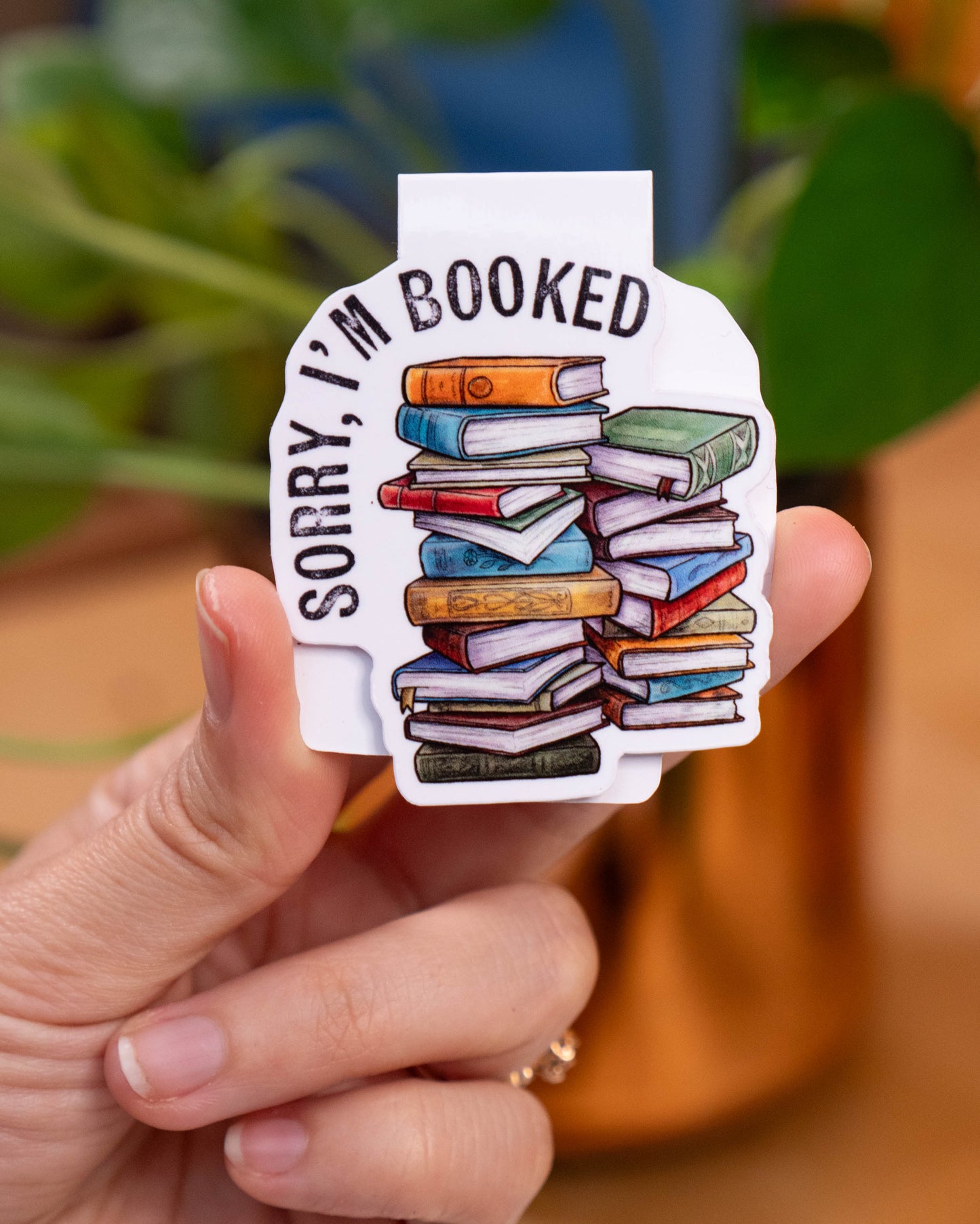 'Sorry, I'm Booked' Magnetic Bookmark