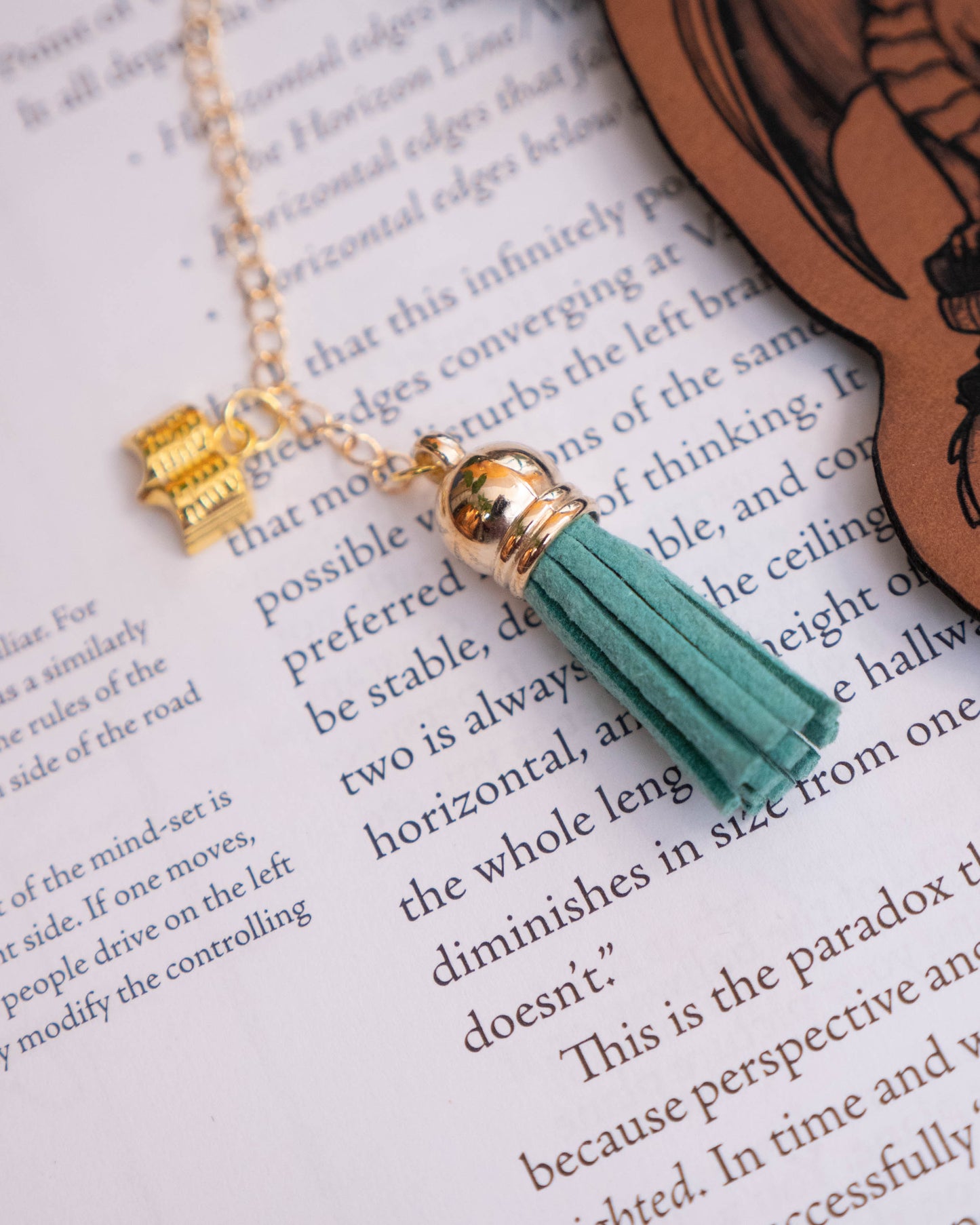 Cozy Napping Bee Leatherette Bookmark