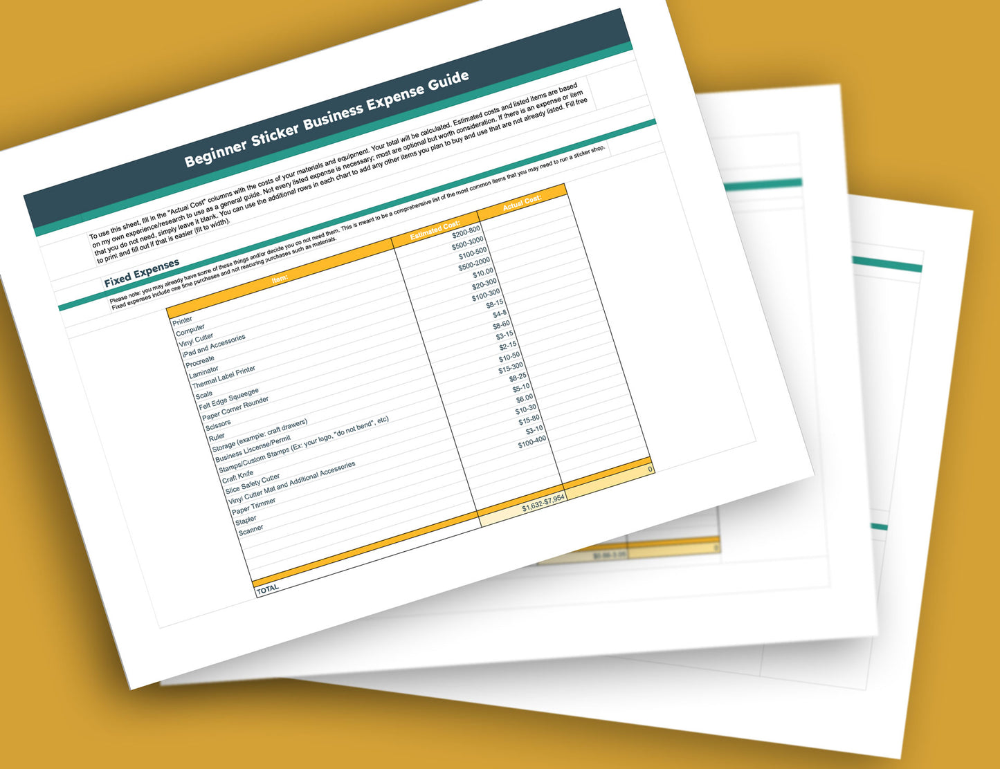 The Sticker Business Expense Guide