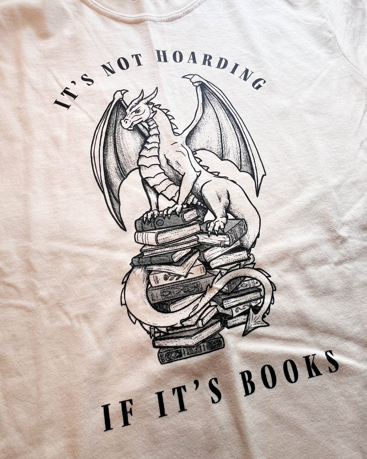 The Book Hoarding Dragon Shirt: B Grade