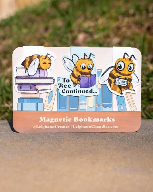 Bumblebee Magnetic Bookmark Set