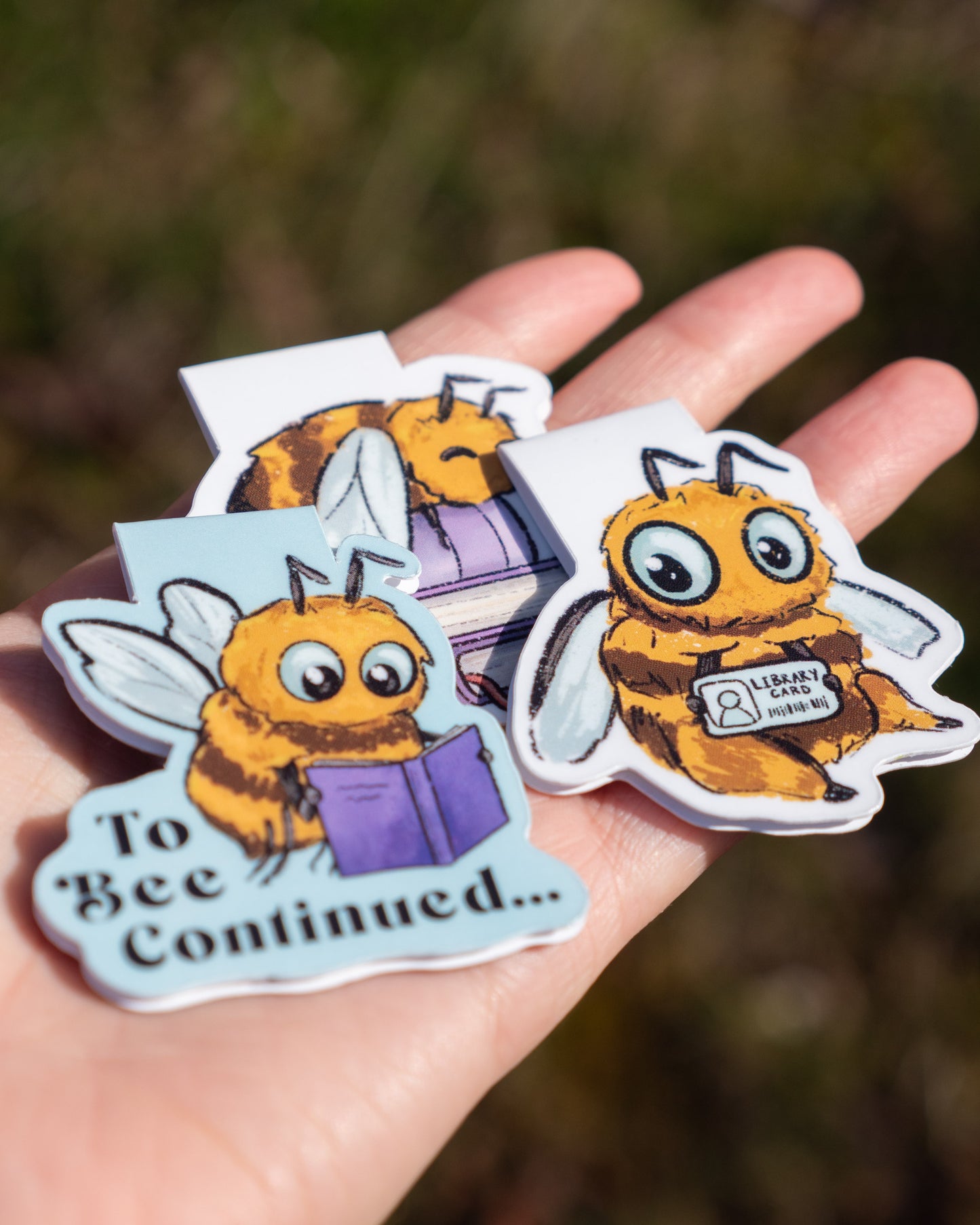 Bumblebee Magnetic Bookmark Set