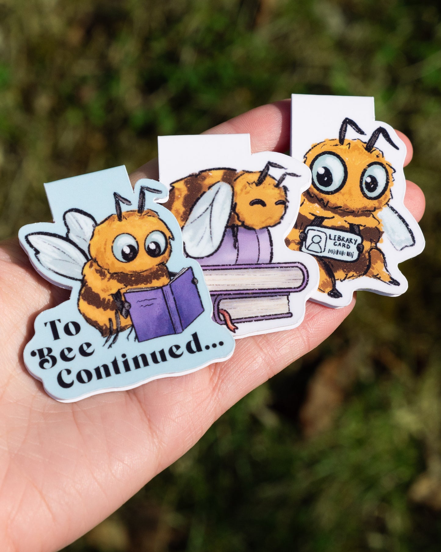 Bumblebee Magnetic Bookmark Set