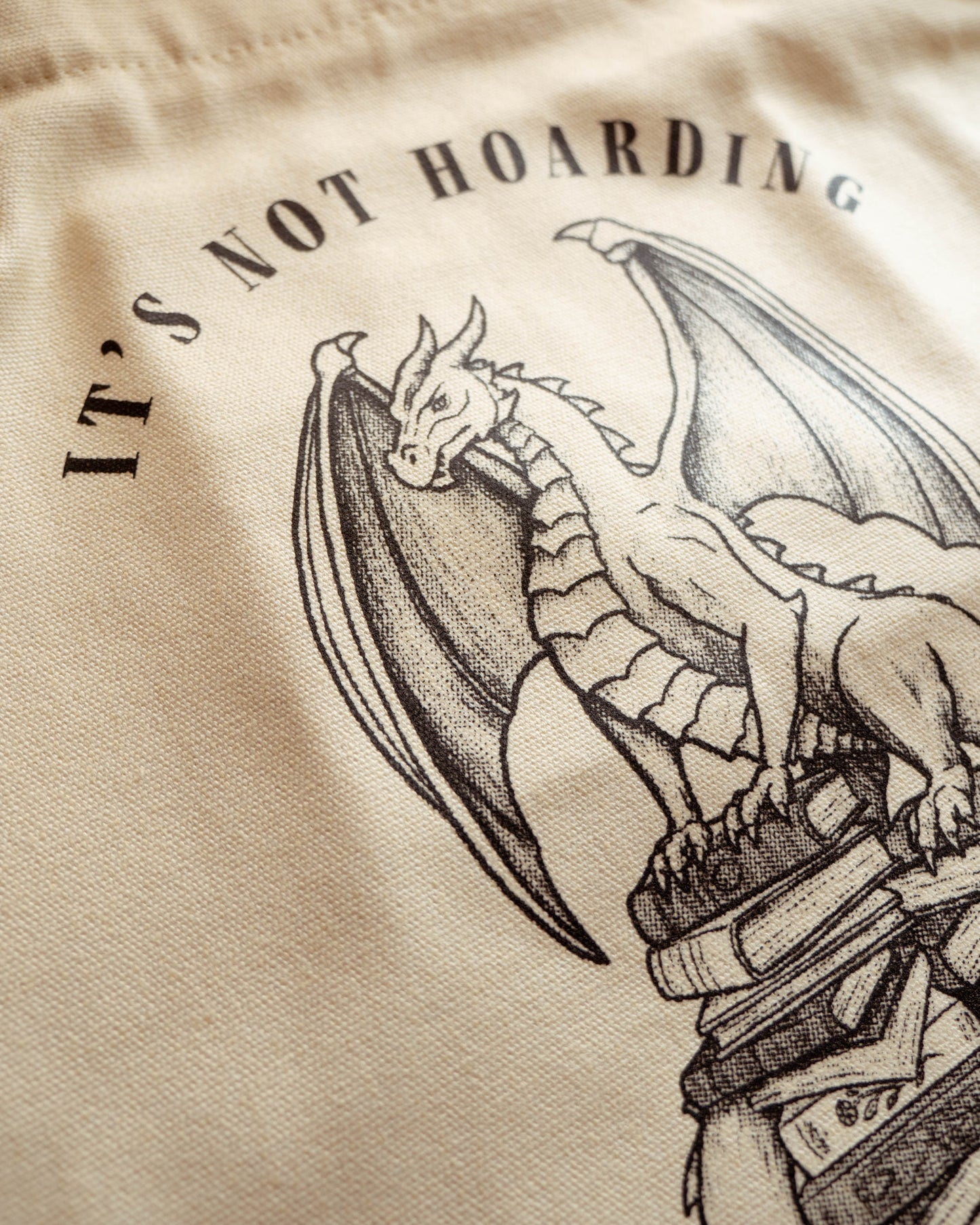 Book Hoarding Dragon Tote Bag