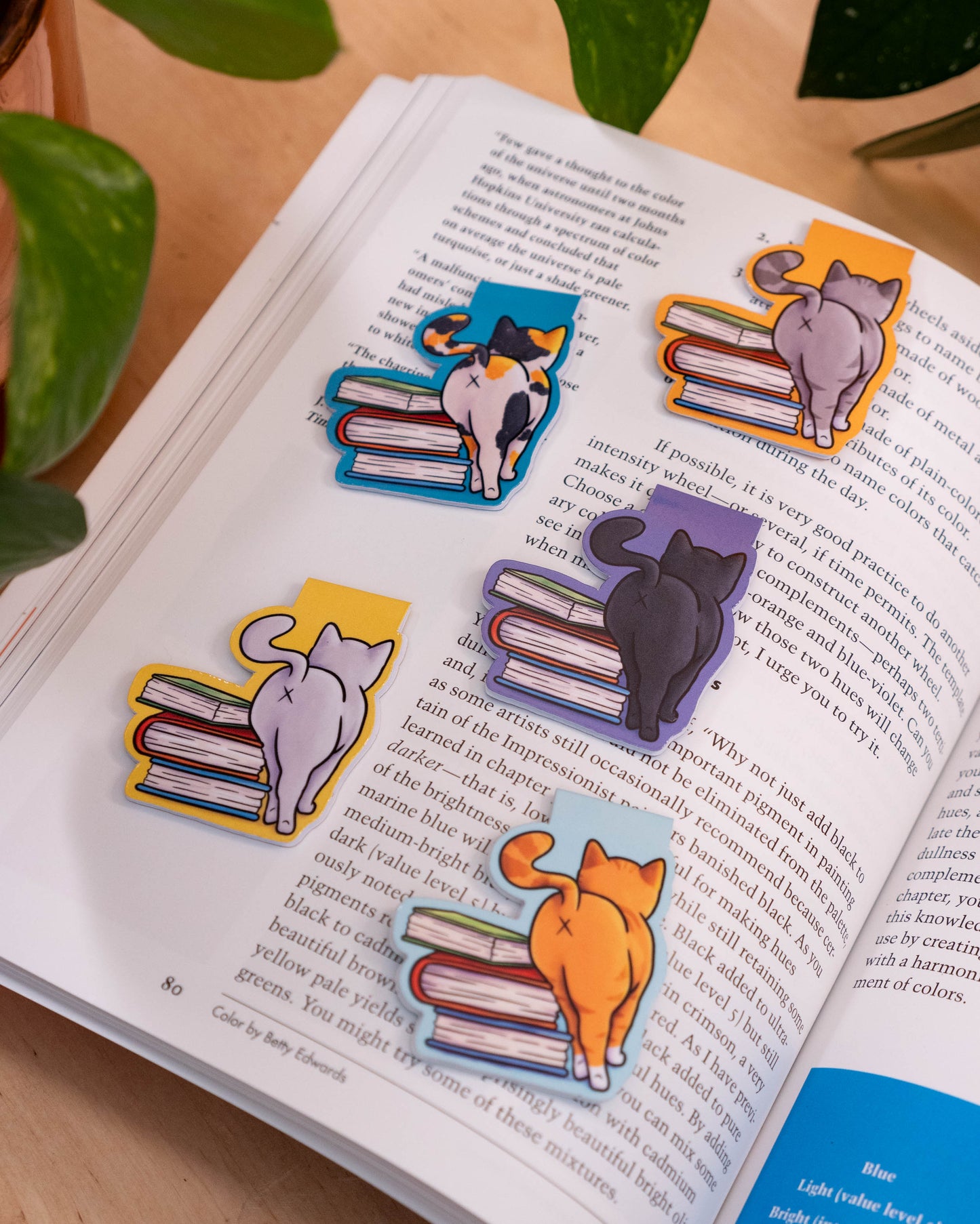 Bookish Cat Magnetic Bookmark