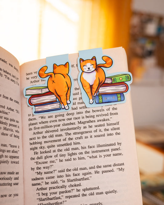 Bookish Cat Magnetic Bookmark