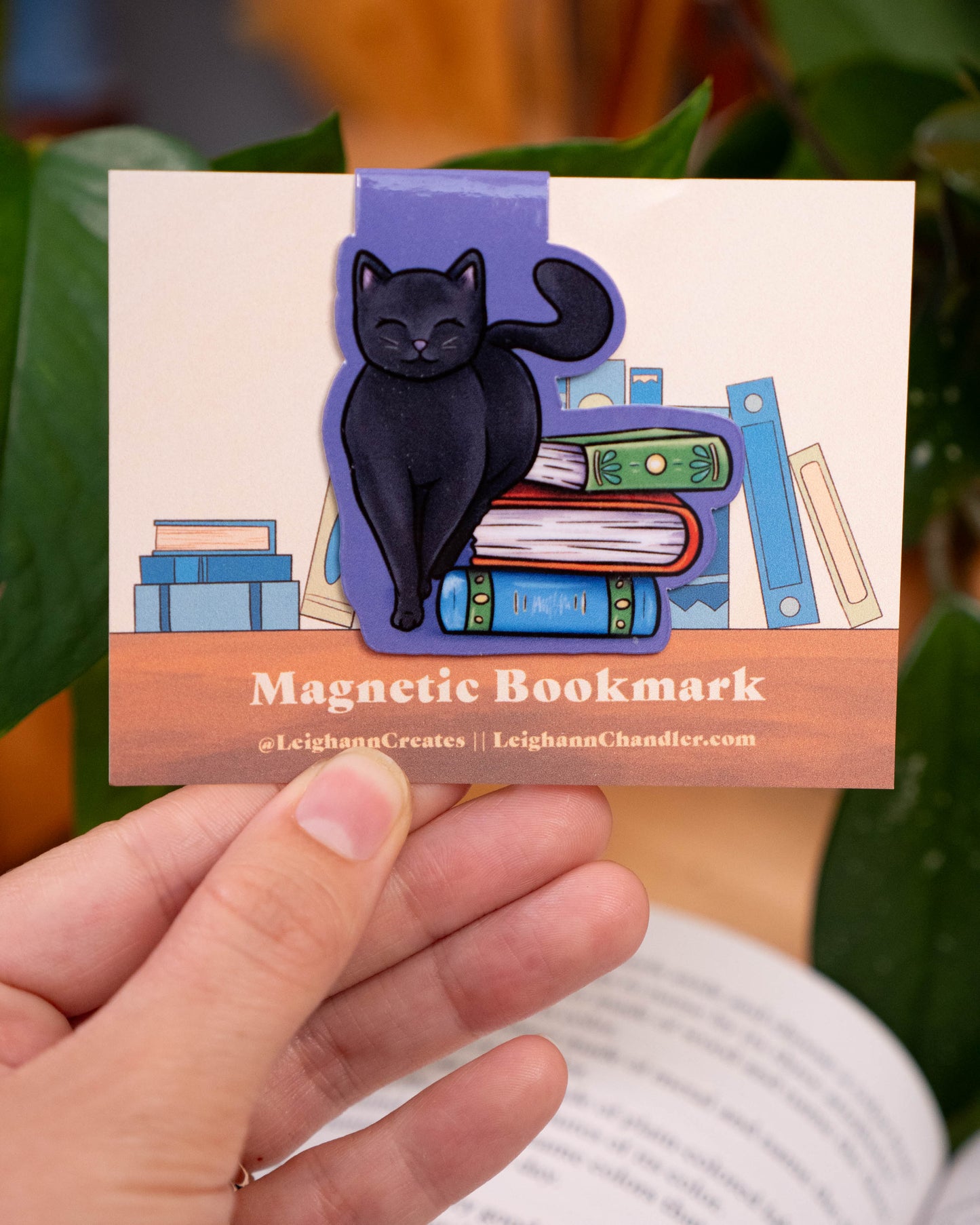 Bookish Cat Magnetic Bookmark