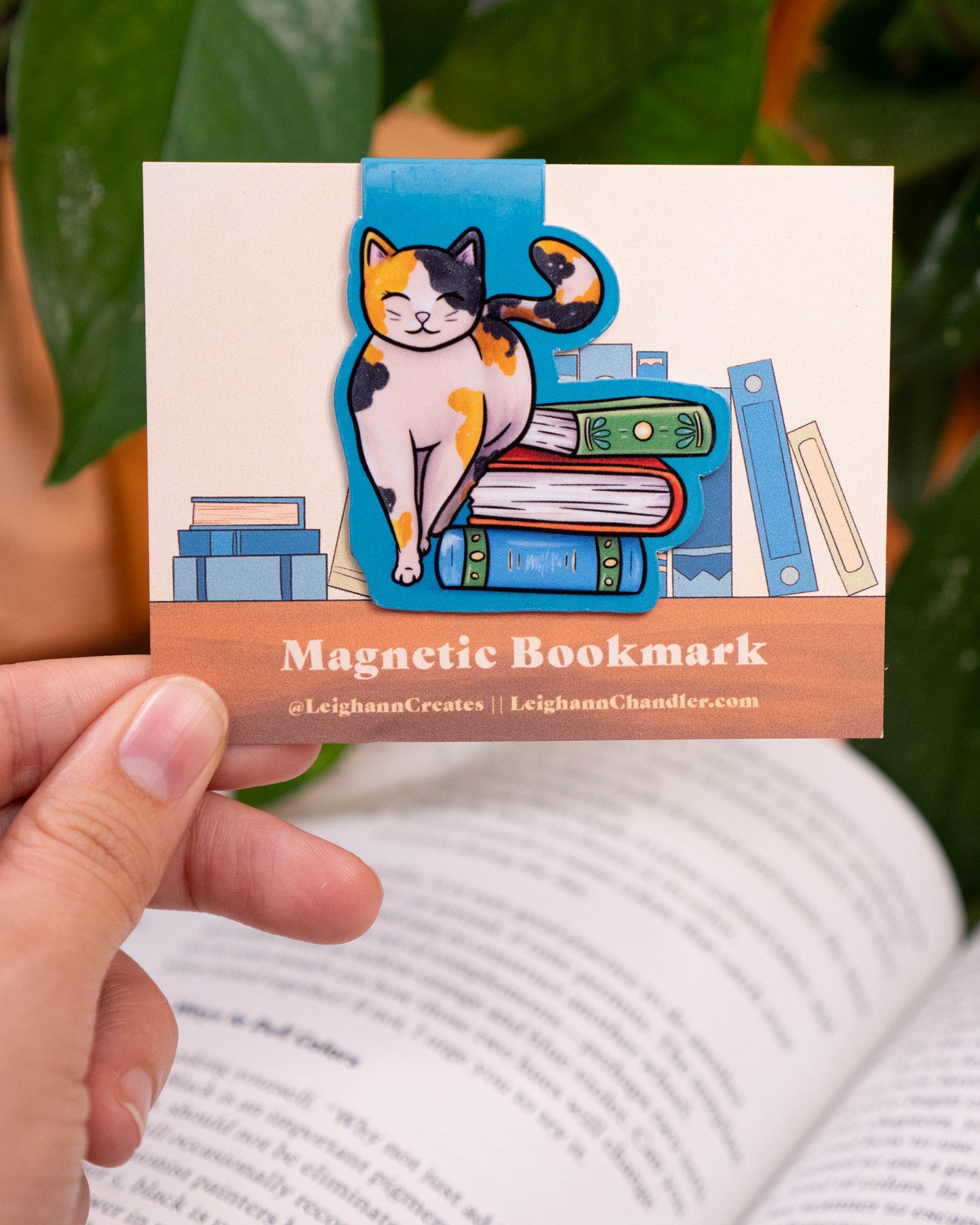 Bookish Cat Magnetic Bookmark