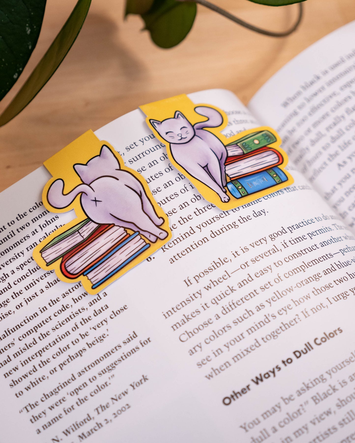 Bookish Cat Magnetic Bookmark