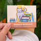 Bookish Cat Magnetic Bookmark