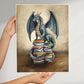 Book Hoarding Dragon Art Print