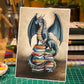 Book Hoarding Dragon Art Print