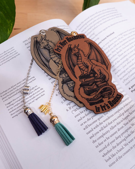 Dragon Leatherette Bookmark