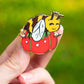 Sleepy Sewing Bee Enamel Pin