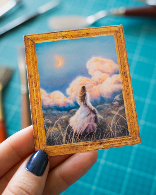 'The Moon and I' Sticker