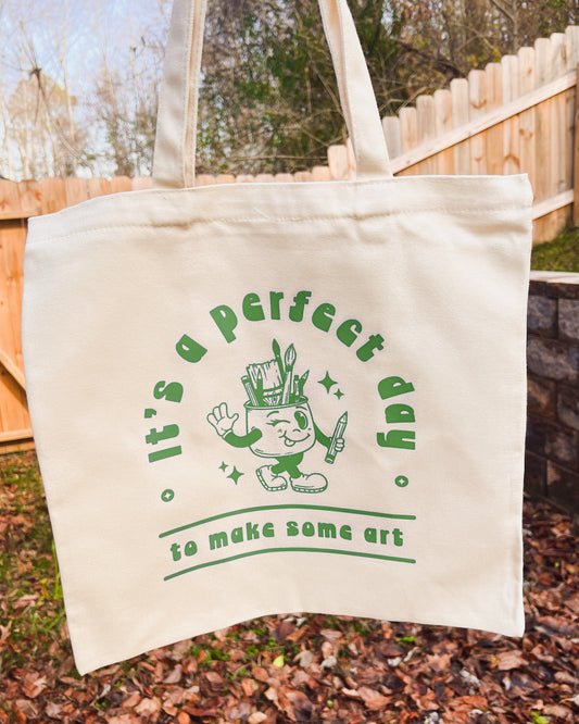 Perfect Day for Art Tote Bag