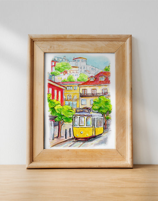 Tram 28 of Lisbon Giclée Art Print