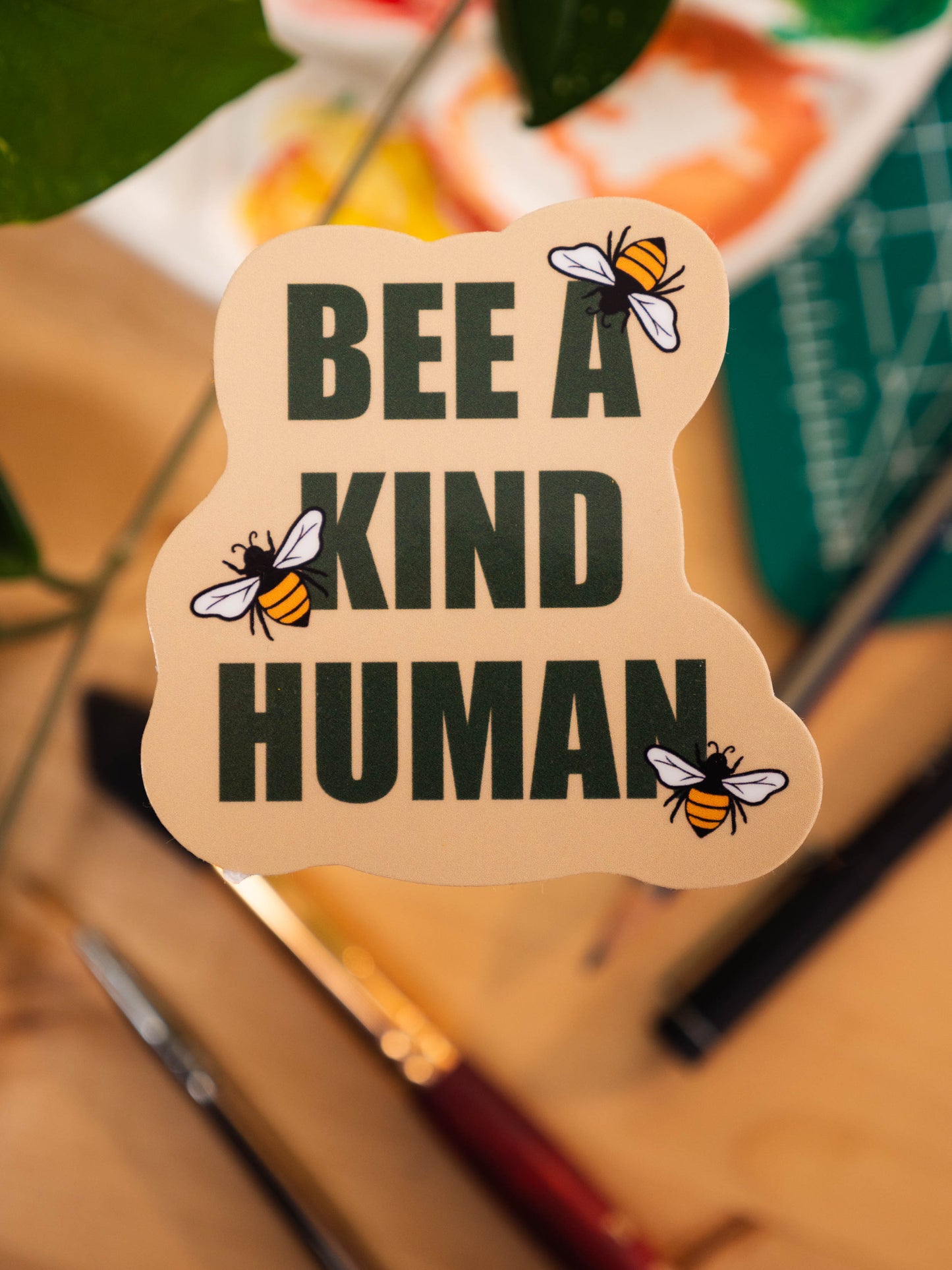 Bee A Kind Human Sticker