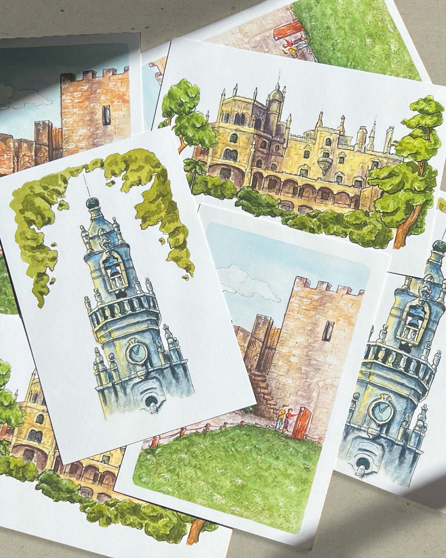 Portugal Watercolor Postcards