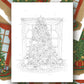 Christmas Cats Coloring Pages - Digital Download