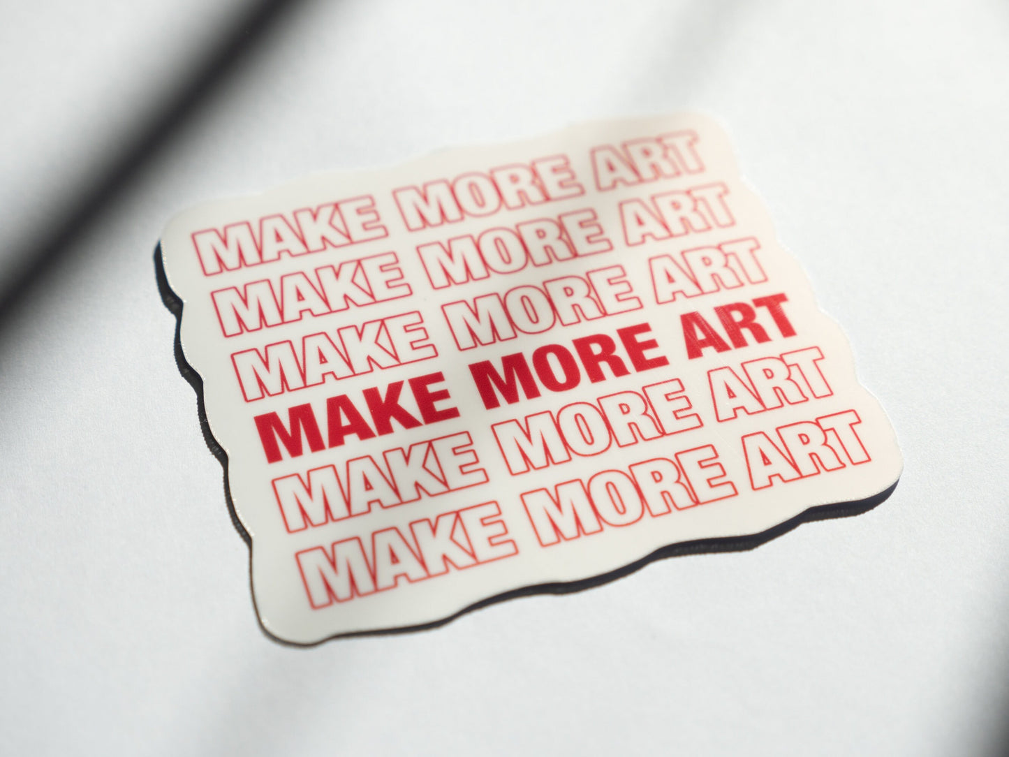 Make More Art Sticker - Minimal