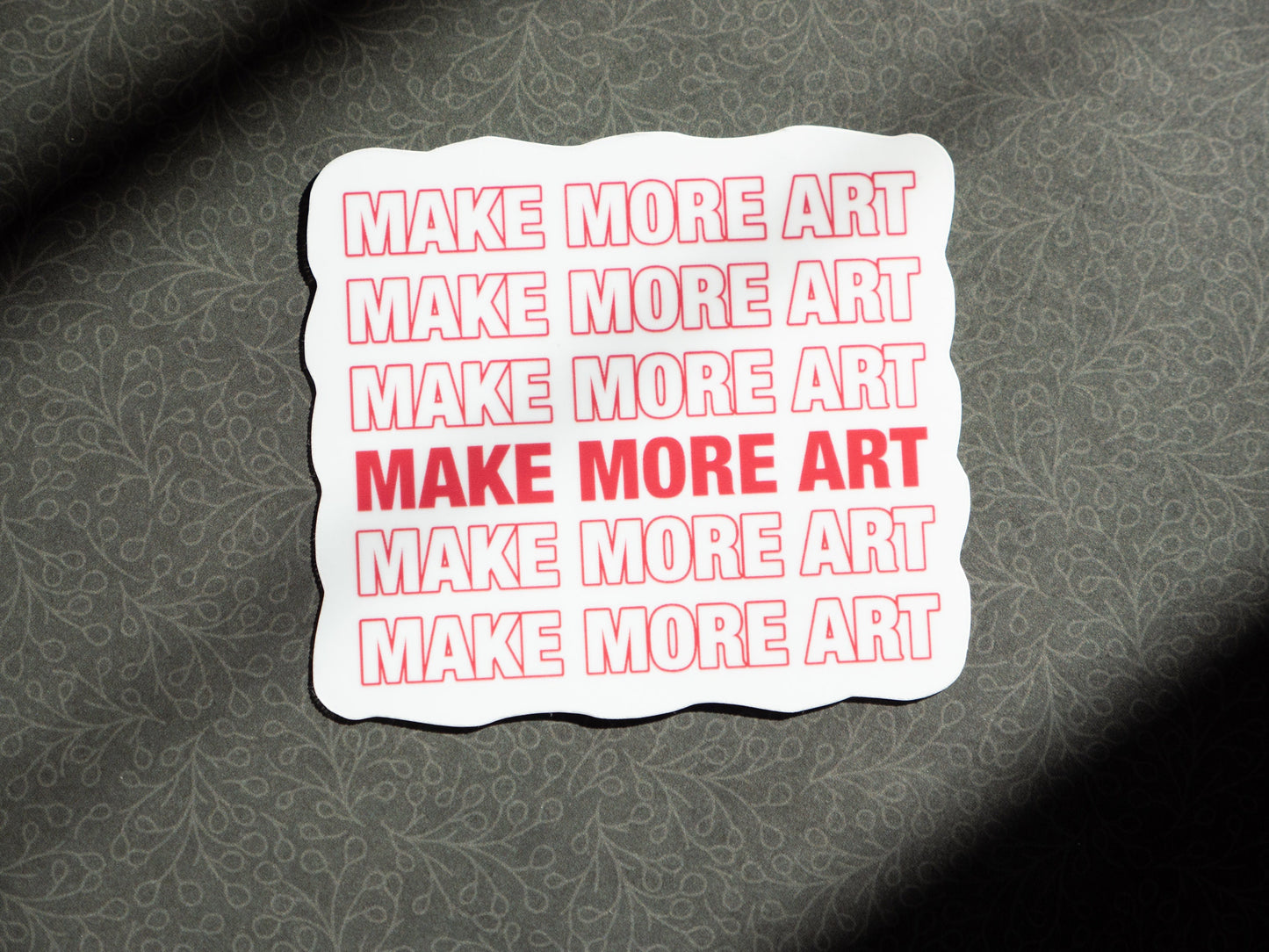 Make More Art Sticker - Minimal