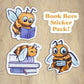 Book Bees Sticker Pack